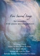 Five Sacred Songs - Recorder with Piano Accompaniment P.O.D cover